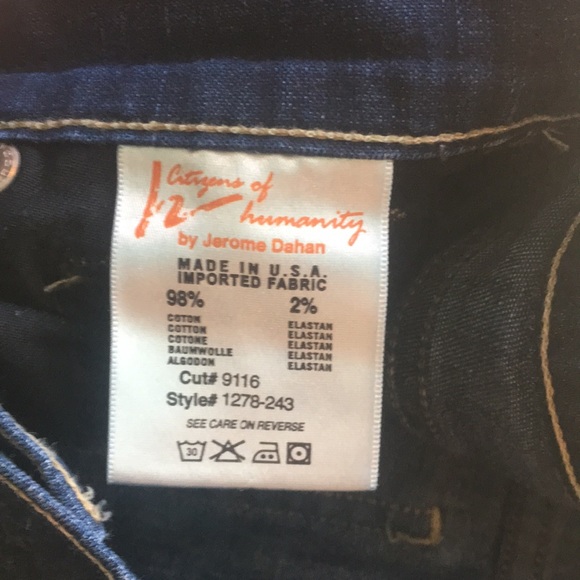 Citizens of Humanity Ava Low Rise Jeans 25 - Picture 6 of 7